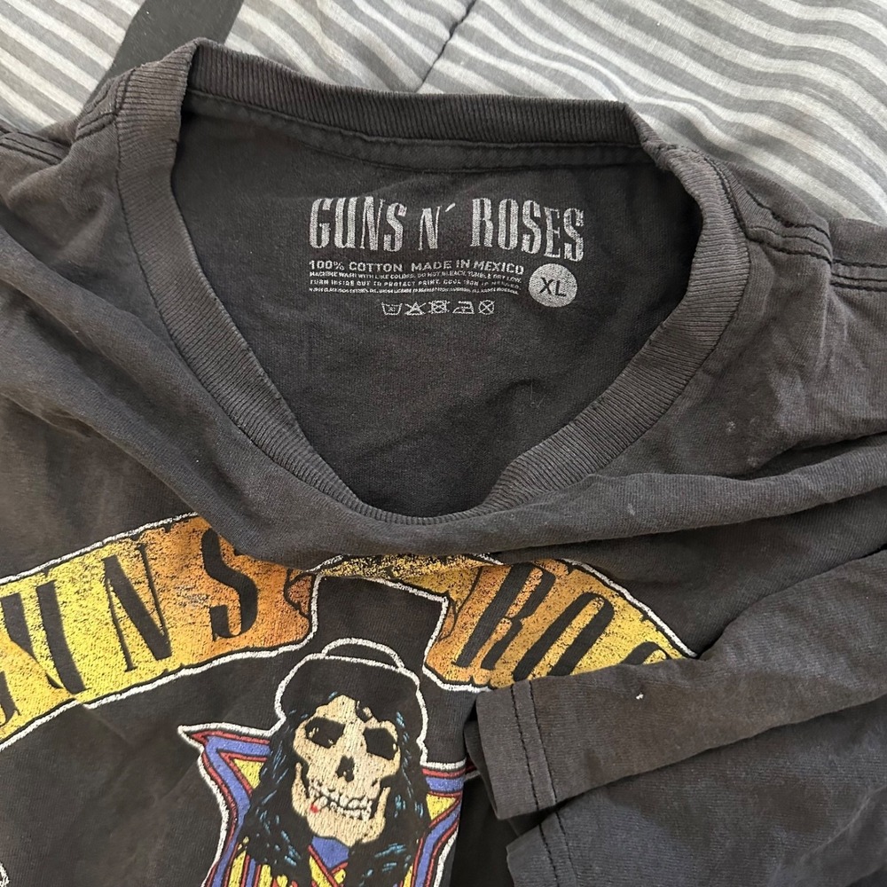 Guns N' Roses Appetite for Destruction T-Shirt Black Band Tee Distressed XL - Picture 4 of 5